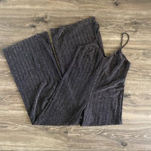 REFORMATION Shiny Metallic Stretchy Jumpsuit